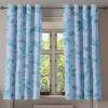 Ambesonne Floral Design Grommet Curtain, Neutral Colors Boho Flowers Vintage Pattern with Leaves Print, Decorative 2-Panel Window Drapes for Bedroom Living Room, 50″ x 54″, Lavender Blue Warm Taupe(Ceil Blue Dark Seafoam)