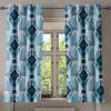 Ambesonne Floral Design Grommet Curtain, Neutral Colors Boho Flowers Vintage Pattern with Leaves Print, Decorative 2-Panel Window Drapes for Bedroom Living Room, 50″ x 54″, Lavender Blue Warm Taupe(Seafoam Purpleblue)