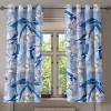 Ambesonne Floral Design Grommet Curtain, Neutral Colors Boho Flowers Vintage Pattern with Leaves Print, Decorative 2-Panel Window Drapes for Bedroom Living Room, 50″ x 54″, Lavender Blue Warm Taupe(Ceil Blue Lavender)