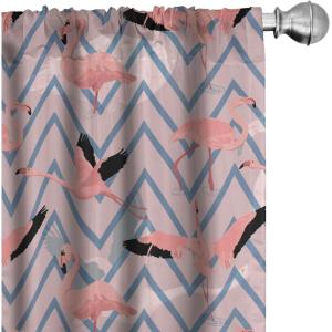 Ambesonne Blooming Roses Curtains, Sketch Drawn Neutral Colors Dreamy Garden Flowers with Delicate Petals, Window Treatments 2 Panel Set for Living Room Bedroom, Pair of – 28″ x 95″, Indigo Pale Ruby(Coral Blush Violet Blue)