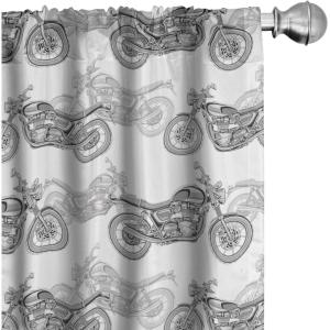Ambesonne Birds and Nature Curtains, Cottagecore Art Leaves and Flowers Spring with Hummingbirds, Window Treatments 2 Panel Set for Living Room Bedroom, Pair of – 28″ x 84″, White Laurel Green Lilac(White and Grey)