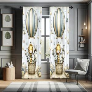 Ambesonne Birds and Nature Curtains, Cottagecore Art Leaves and Flowers Spring with Hummingbirds, Window Treatments 2 Panel Set for Living Room Bedroom, Pair of – 28″ x 84″, White Laurel Green Lilac(Pale Mustard Dark Purple)