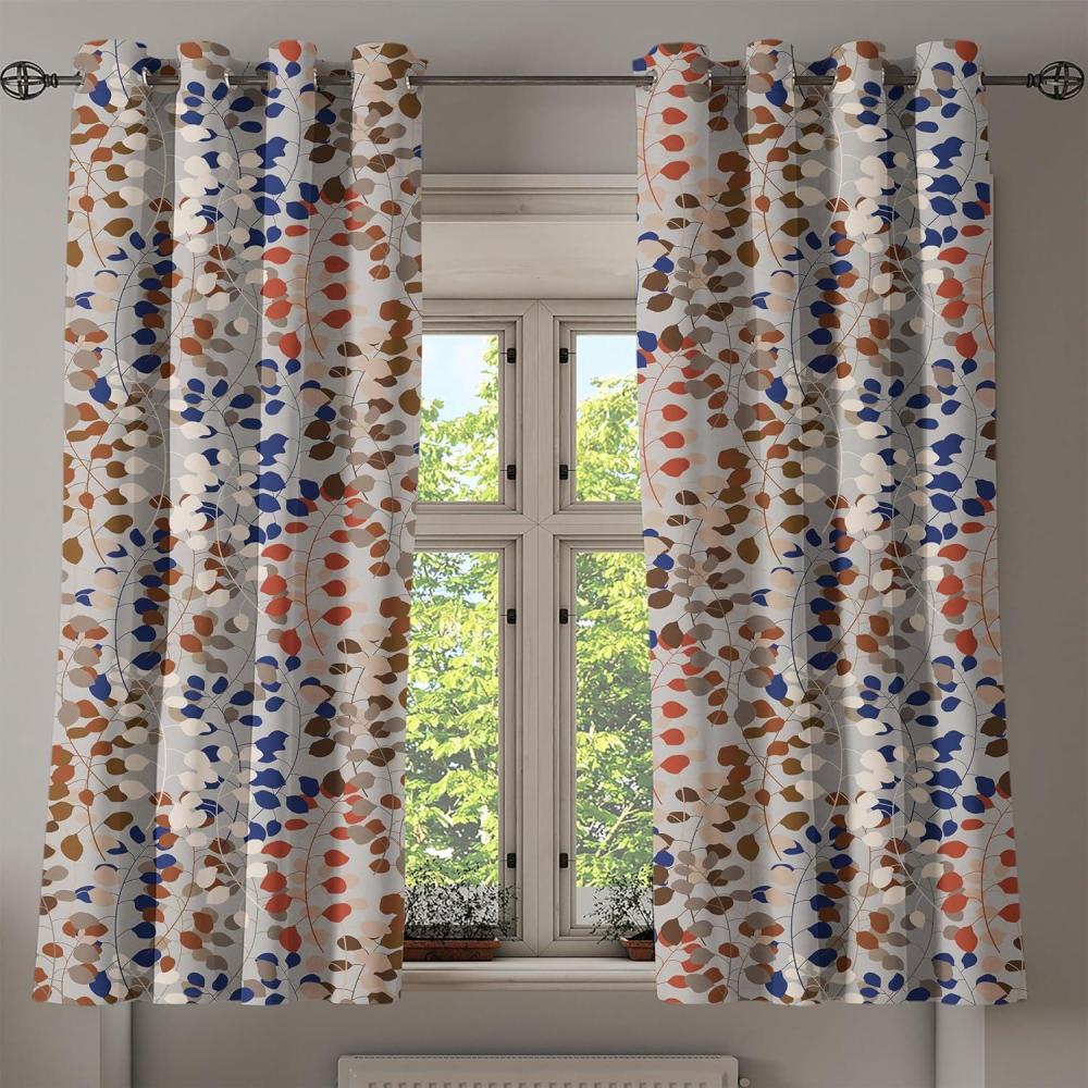 imageAmbesonne Fantasy Floral Grommet Curtain Night Time Garden Flowers with Neutral Colors Boho Petals Print Decorative 2Panel Window Drapes for Bedroom Living Room 50quot x 72quot Indigo Pale Pink MauveRuby Dark Lavender