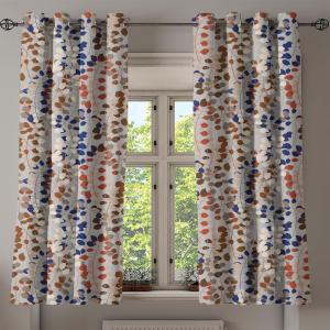 Ambesonne Fantasy Floral Grommet Curtain, Night Time Garden Flowers with Neutral Colors Boho Petals Print, Decorative 2-Panel Window Drapes for Bedroom Living Room, 50″ x 72″, Indigo Pale Pink Mauve(Ruby Dark Lavender)