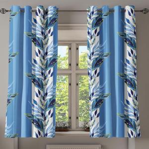 Ambesonne Fantasy Floral Grommet Curtain, Night Time Garden Flowers with Neutral Colors Boho Petals Print, Decorative 2-Panel Window Drapes for Bedroom Living Room, 50″ x 72″, Indigo Pale Pink Mauve(Sea Blue Pale Azure Blue)