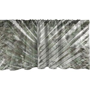 Ambesonne Jungle Boho Window Valance, Dreamy Silhouettes of Flowers Vintage Drawn with Lines Neutral Art, Curtain Valance for Kitchen Bedroom Decor with Rod Pocket, 54″ X 18″, Almond Green Sea Green(Taupe Sage Green)