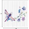 Ambesonne Christmas Shower Curtain, Stylized Reindeers Santa Claus Penguins and Xmas Tree on Stripes Cute Design, Fabric Bathroom Decor Set with Hooks, 69″ W x 70″ L, White Brown(Purple Green)