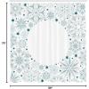 Ambesonne Christmas Shower Curtain, Stylized Reindeers Santa Claus Penguins and Xmas Tree on Stripes Cute Design, Fabric Bathroom Decor Set with Hooks, 69″ W x 70″ L, White Brown(Teal White)