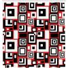 Ambesonne Christmas Shower Curtain, Stylized Reindeers Santa Claus Penguins and Xmas Tree on Stripes Cute Design, Fabric Bathroom Decor Set with Hooks, 69″ W x 70″ L, White Brown(Vermilion Black)