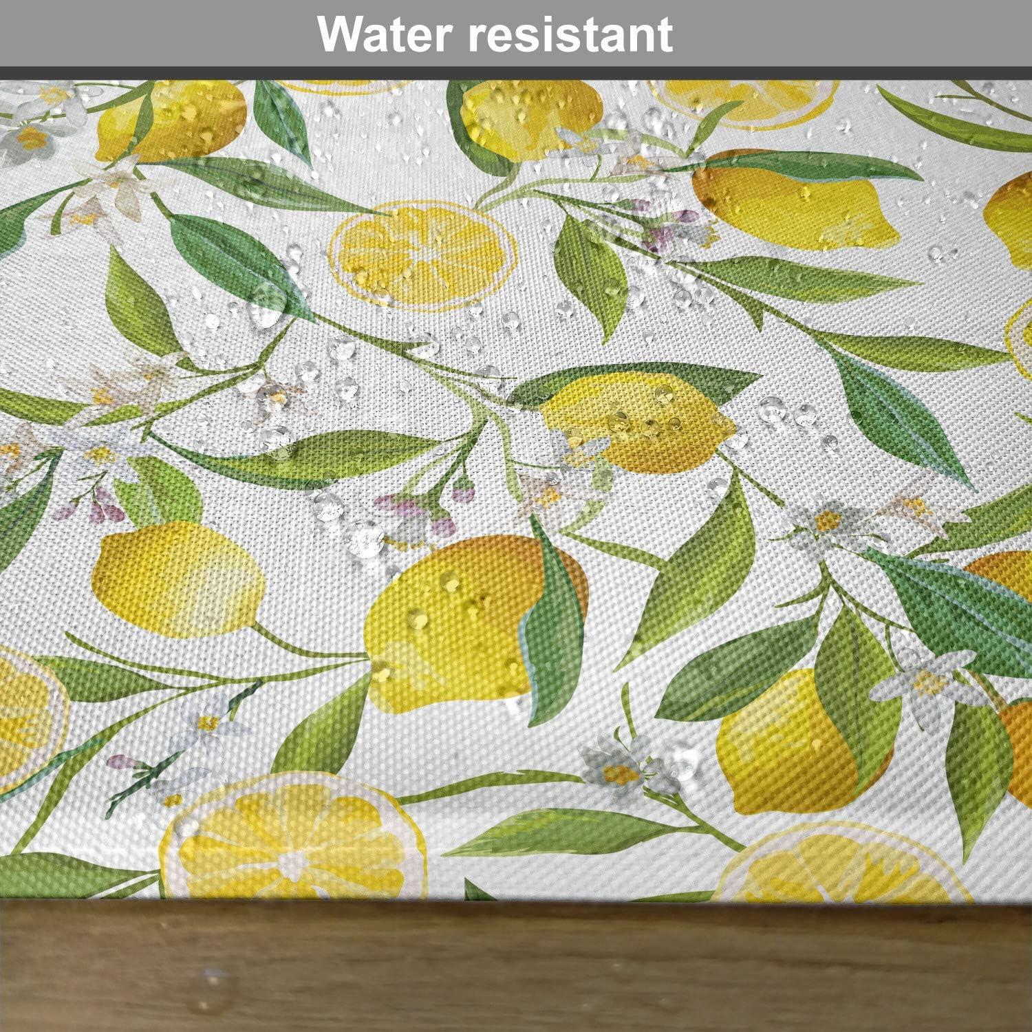 imageAmbesonne Christmas Place Mats Set of 4 Merry Xmas Wish Fir Tree Branches Poinsettia Flowers Birds and Deer Washable Fabric Placemats for Dining Table Standard Size Green and RedFern Green