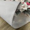 Ambesonne Christmas Place Mats Set of 4, Merry Xmas Wish Fir Tree Branches Poinsettia Flowers Birds and Deer, Washable Fabric Placemats for Dining Table, Standard Size, Green and Red(Pale Vermilion and Grey Teal)