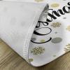 Ambesonne Christmas Place Mats Set of 4, Merry Xmas Wish Fir Tree Branches Poinsettia Flowers Birds and Deer, Washable Fabric Placemats for Dining Table, Standard Size, Green and Red(Charcoal Beige)