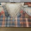 Ambesonne Christmas Place Mats Set of 4, Merry Xmas Wish Fir Tree Branches Poinsettia Flowers Birds and Deer, Washable Fabric Placemats for Dining Table, Standard Size, Green and Red(Blue Brown Burnt Sienna)
