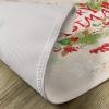 Ambesonne Christmas Place Mats Set of 4, Merry Xmas Wish Fir Tree Branches Poinsettia Flowers Birds and Deer, Washable Fabric Placemats for Dining Table, Standard Size, Green and Red(Green and Red)