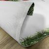 Ambesonne Christmas Place Mats Set of 4, Merry Xmas Wish Fir Tree Branches Poinsettia Flowers Birds and Deer, Washable Fabric Placemats for Dining Table, Standard Size, Green and Red(Red and Green)