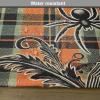 Ambesonne Christmas Place Mats Set of 4, Merry Xmas Wish Fir Tree Branches Poinsettia Flowers Birds and Deer, Washable Fabric Placemats for Dining Table, Standard Size, Green and Red(Apricot Pale Green Grey)