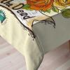 Ambesonne Christmas Tablecloth, New Year’s Eve Tree Branch Border with Berry Ribbons Gingerbread Man, Dining Room Kitchen Rectangular Table Cover, 60″ X 84″,Brown(Pastel Cream)