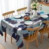 Ambesonne Christmas Tablecloth, New Year’s Eve Tree Branch Border with Berry Ribbons Gingerbread Man, Dining Room Kitchen Rectangular Table Cover, 60″ X 84″,Brown(Grey Teal)