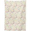 Ambesonne Christmas Tablecloth, New Year’s Eve Tree Branch Border with Berry Ribbons Gingerbread Man, Dining Room Kitchen Rectangular Table Cover, 60″ X 84″,Brown(Cream Maroon)