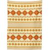 Ambesonne Christmas Tablecloth, New Year’s Eve Tree Branch Border with Berry Ribbons Gingerbread Man, Dining Room Kitchen Rectangular Table Cover, 60″ X 84″,Brown(Orange Yellow)