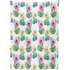 Ambesonne Christmas Tablecloth, New Year’s Eve Tree Branch Border with Berry Ribbons Gingerbread Man, Dining Room Kitchen Rectangular Table Cover, 60″ X 84″,Brown(Green and Pink)