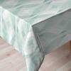 Ambesonne Christmas Tablecloth, New Year’s Eve Tree Branch Border with Berry Ribbons Gingerbread Man, Dining Room Kitchen Rectangular Table Cover, 60″ X 84″,Brown(Blue Seafoam)