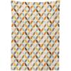 Ambesonne Christmas Tablecloth, New Year’s Eve Tree Branch Border with Berry Ribbons Gingerbread Man, Dining Room Kitchen Rectangular Table Cover, 60″ X 84″,Brown(Taupe Grey)