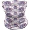 Ambesonne Unisex Multicolor Face and Neck Warmers(Ombre Leaves Circles)