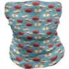 Ambesonne Unisex Multicolor Face and Neck Warmers(Red Delicious Healty Food)