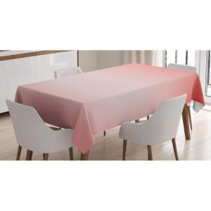Ambesonne Christmas Tablecloth, New Year’s Eve Tree Branch Border with Berry Ribbons Gingerbread Man, Dining Room Kitchen Rectangular Table Cover, 60″ X 84″,Brown(Dark Coral)