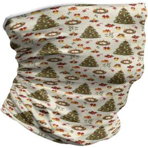 Ambesonne Unisex Multicolor Face and Neck Warmers(Cartoon Trees Bells)