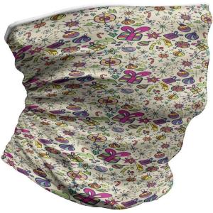 Ambesonne Unisex Multicolor Face and Neck Warmers(Lively Rich Doodle)