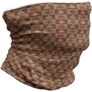 Ambesonne Unisex Multicolor Face and Neck Warmers(Noel Trees Quilt)