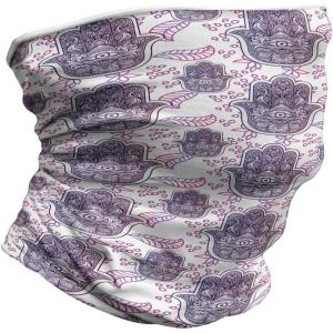 Ambesonne Unisex Multicolor Face and Neck Warmers(Ombre Leaves Circles)
