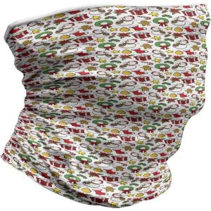 Ambesonne Unisex Multicolor Face and Neck Warmers(Xmas Garland Candy)