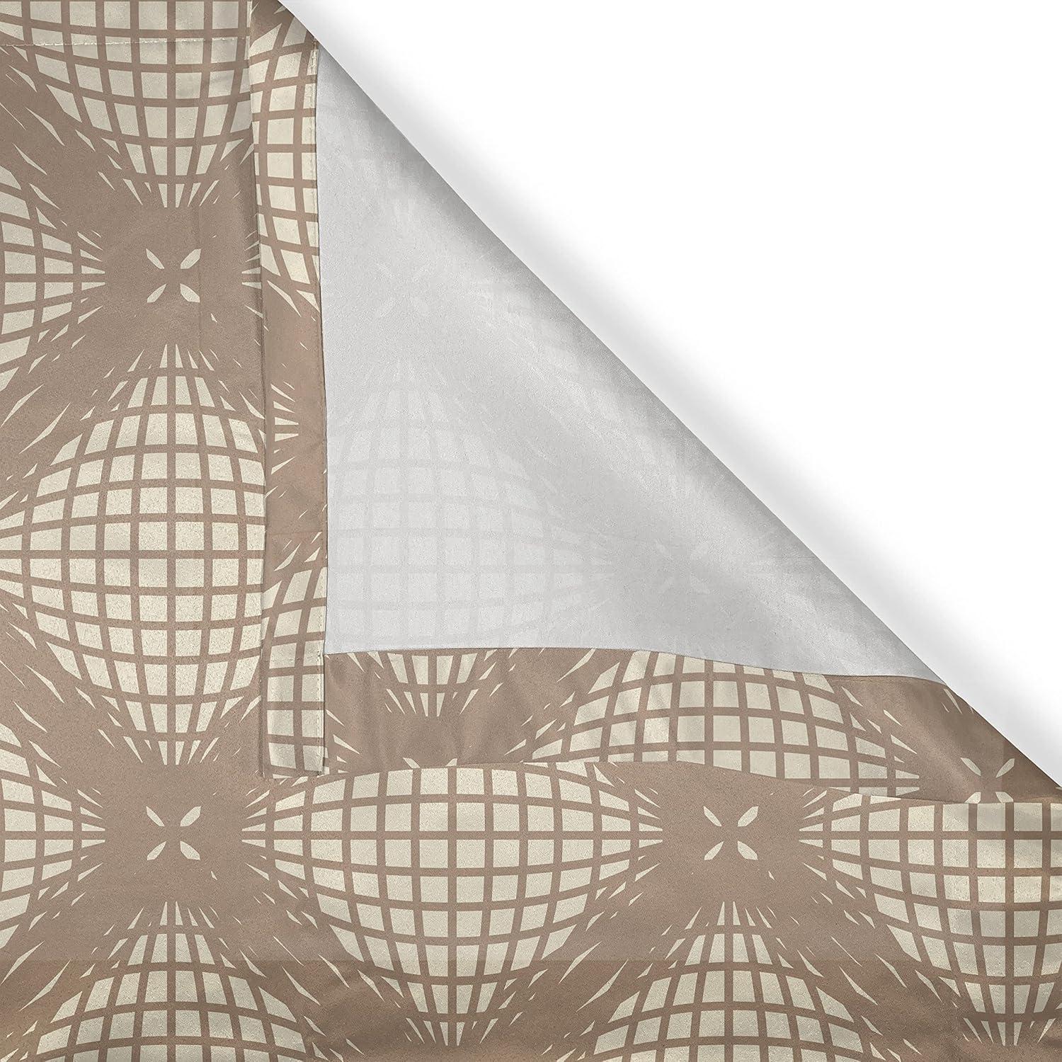 imageAmbesonne Earthy Tones Grommet Curtain Minimal Nature Art Inspired Branches on Grunge and Rustic Back Decorative Single Panel Drapes for Bedroom Living Room 50 x 54 Warm Taupe Pastel BrownWarm Taupe Champagne