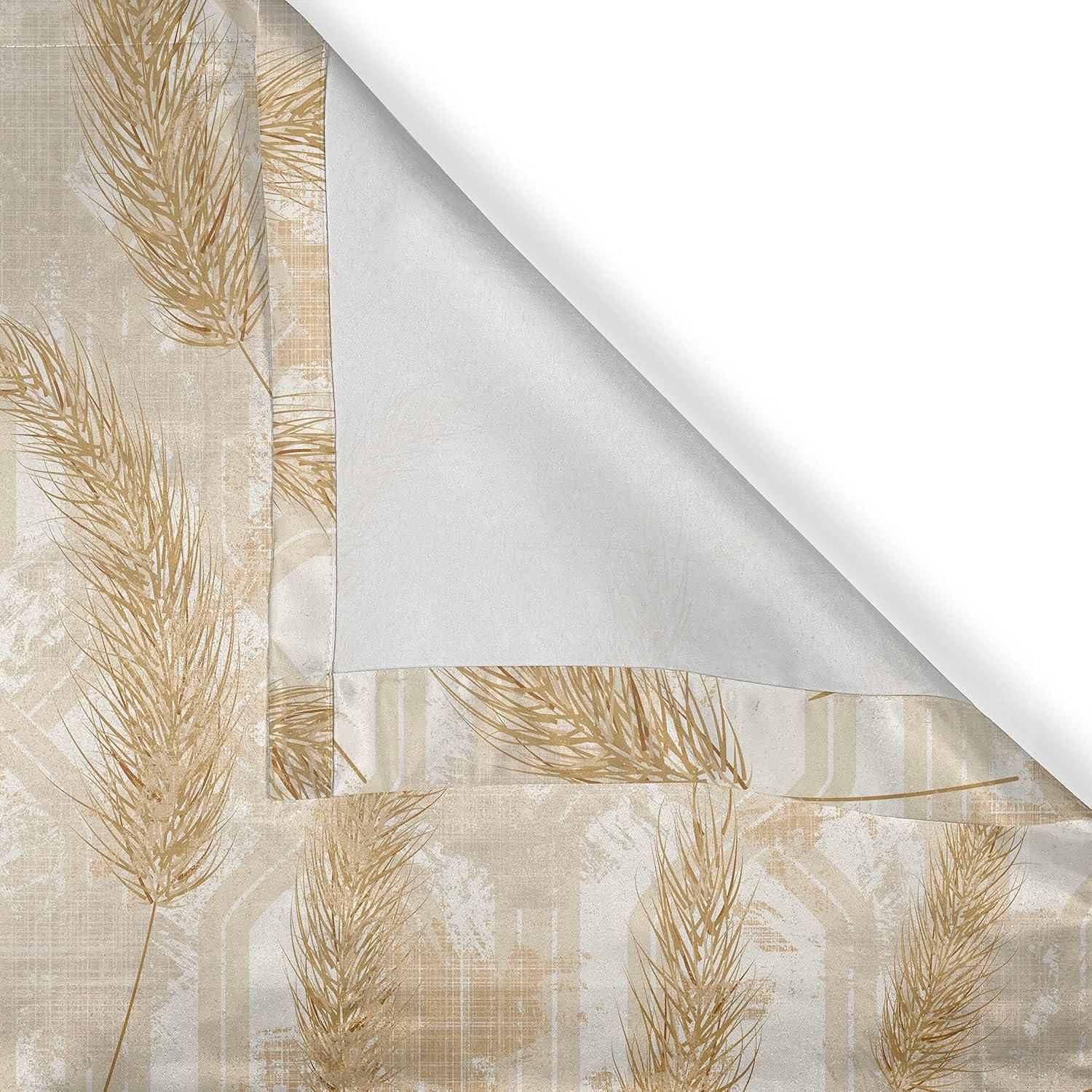 imageAmbesonne Earthy Tones Grommet Curtain Minimal Nature Art Inspired Branches on Grunge and Rustic Back Decorative Single Panel Drapes for Bedroom Living Room 50 x 54 Warm Taupe Pastel BrownPale Salmon Off White