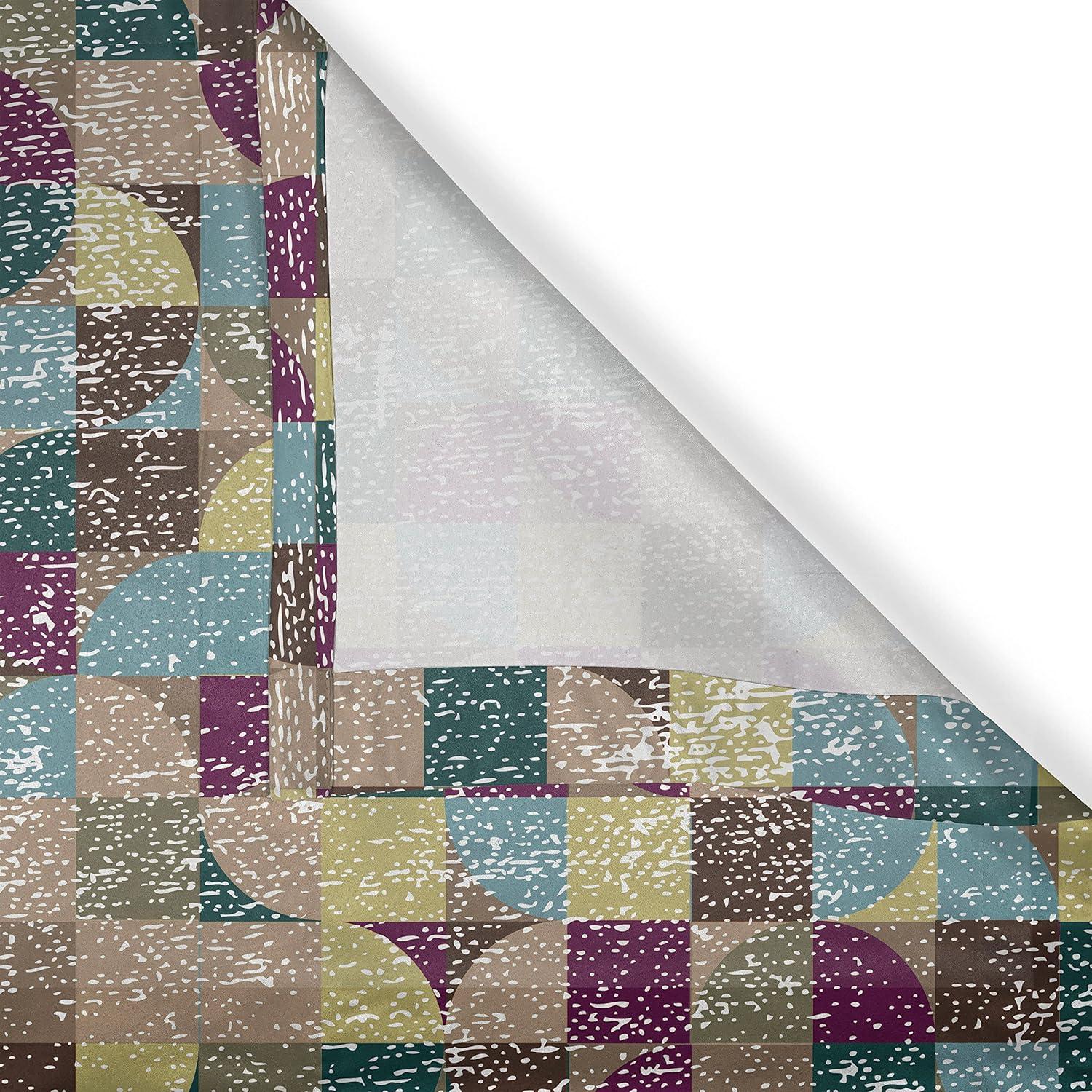 imageAmbesonne Earthy Tones Grommet Curtain Minimal Nature Art Inspired Branches on Grunge and Rustic Back Decorative Single Panel Drapes for Bedroom Living Room 50 x 54 Warm Taupe Pastel BrownAvocado Green Purple Teal