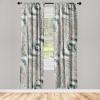 Ambesonne Floral Boho Curtains, Golden Tone Blooming Flowers and Neutral Leaves on Dark Jungle Back, Window Treatments 2 Panel Set for Living Room Bedroom, Pair of – 28″ x 95″, Dark Yellow Sea Blue(Cadet Blue and Pale Chocolate)