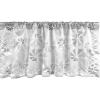 Ambesonne Geometric Window Valance, Seashell Style Abstract Designs in Neutral Tones Pattern, Curtain Valance for Kitchen Bedroom Decor with Rod Pocket, 42″ x 12″, Taupe Grey Pale Grey