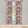 Ambesonne Jungle Themed Curtains, Romantic Autumn Vibes Branch and Berry Pattern with Neutral Colors Boho, Window Treatments 2 Panel Set for Living Room Bedroom, Pair of – 28″ x 63″, Blush Dried Rose(Raspberry Cream and Pale Ruby)