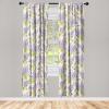 Ambesonne Jungle Themed Curtains, Romantic Autumn Vibes Branch and Berry Pattern with Neutral Colors Boho, Window Treatments 2 Panel Set for Living Room Bedroom, Pair of – 28″ x 63″, Blush Dried Rose(Yellow Green Lavender)