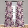 Ambesonne Jungle Themed Curtains, Romantic Autumn Vibes Branch and Berry Pattern with Neutral Colors Boho, Window Treatments 2 Panel Set for Living Room Bedroom, Pair of – 28″ x 63″, Blush Dried Rose(Shamrock Green Eggplant)