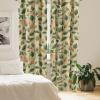 Ambesonne Jungle Themed Curtains, Romantic Autumn Vibes Branch and Berry Pattern with Neutral Colors Boho, Window Treatments 2 Panel Set for Living Room Bedroom, Pair of – 28″ x 63″, Blush Dried Rose(Fern Green Avocado Green)