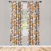 Ambesonne Jungle Themed Curtains, Romantic Autumn Vibes Branch and Berry Pattern with Neutral Colors Boho, Window Treatments 2 Panel Set for Living Room Bedroom, Pair of – 28″ x 63″, Blush Dried Rose(Burnt Sienna and Dark Teal)