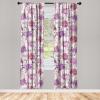 Ambesonne Jungle Themed Curtains, Romantic Autumn Vibes Branch and Berry Pattern with Neutral Colors Boho, Window Treatments 2 Panel Set for Living Room Bedroom, Pair of – 28″ x 63″, Blush Dried Rose(Soft Pink and Dark Purple)