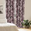 Ambesonne Jungle Themed Curtains, Romantic Autumn Vibes Branch and Berry Pattern with Neutral Colors Boho, Window Treatments 2 Panel Set for Living Room Bedroom, Pair of – 28″ x 63″, Blush Dried Rose(Charcoal Grey Pale Pink)