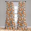 Ambesonne Jungle Themed Curtains, Romantic Autumn Vibes Branch and Berry Pattern with Neutral Colors Boho, Window Treatments 2 Panel Set for Living Room Bedroom, Pair of – 28″ x 63″, Blush Dried Rose(Burnt Sienna and Dark Teal)
