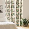 Ambesonne Jungle Themed Curtains, Romantic Autumn Vibes Branch and Berry Pattern with Neutral Colors Boho, Window Treatments 2 Panel Set for Living Room Bedroom, Pair of – 28″ x 63″, Blush Dried Rose(Jade Green Pastel Green)