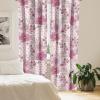Ambesonne Jungle Themed Curtains, Romantic Autumn Vibes Branch and Berry Pattern with Neutral Colors Boho, Window Treatments 2 Panel Set for Living Room Bedroom, Pair of – 28″ x 63″, Blush Dried Rose(Blush Hot Pink White)